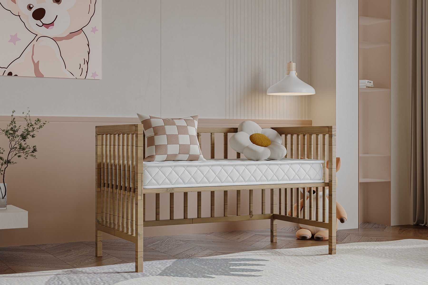 Argimo Alba 10 cm Sünger Bebek Beşik Park Yatağı