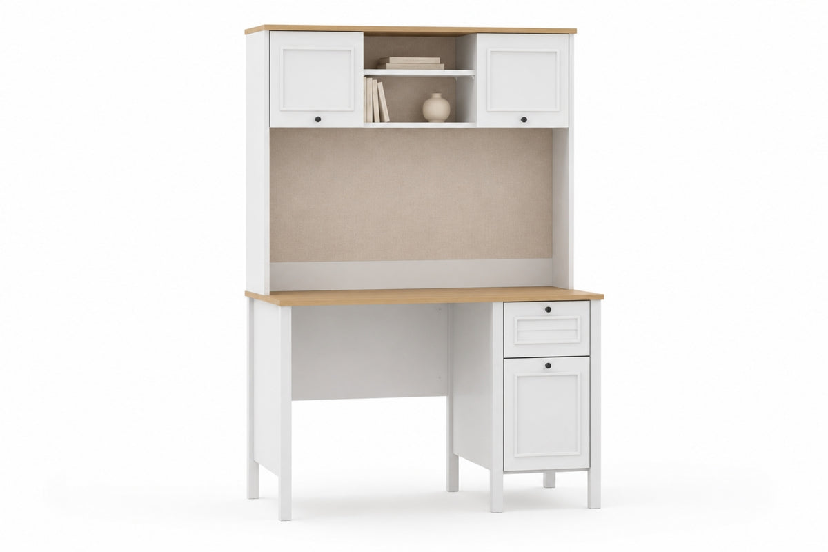 Argimo Talia Raflı Çalışma Masası 65x121x185 cm Açık Gri
