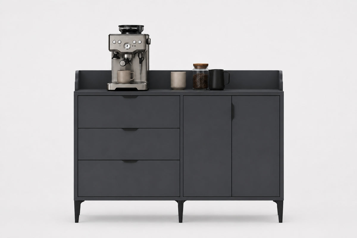 Argimo Senfoni 2 Çekmeceli 3 Kapaklı Kahve Köşesi 44x128x91 cm