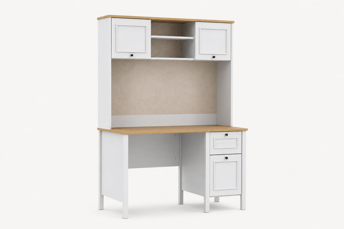 Argimo Talia Raflı Çalışma Masası 65x121x185 cm Açık Gri
