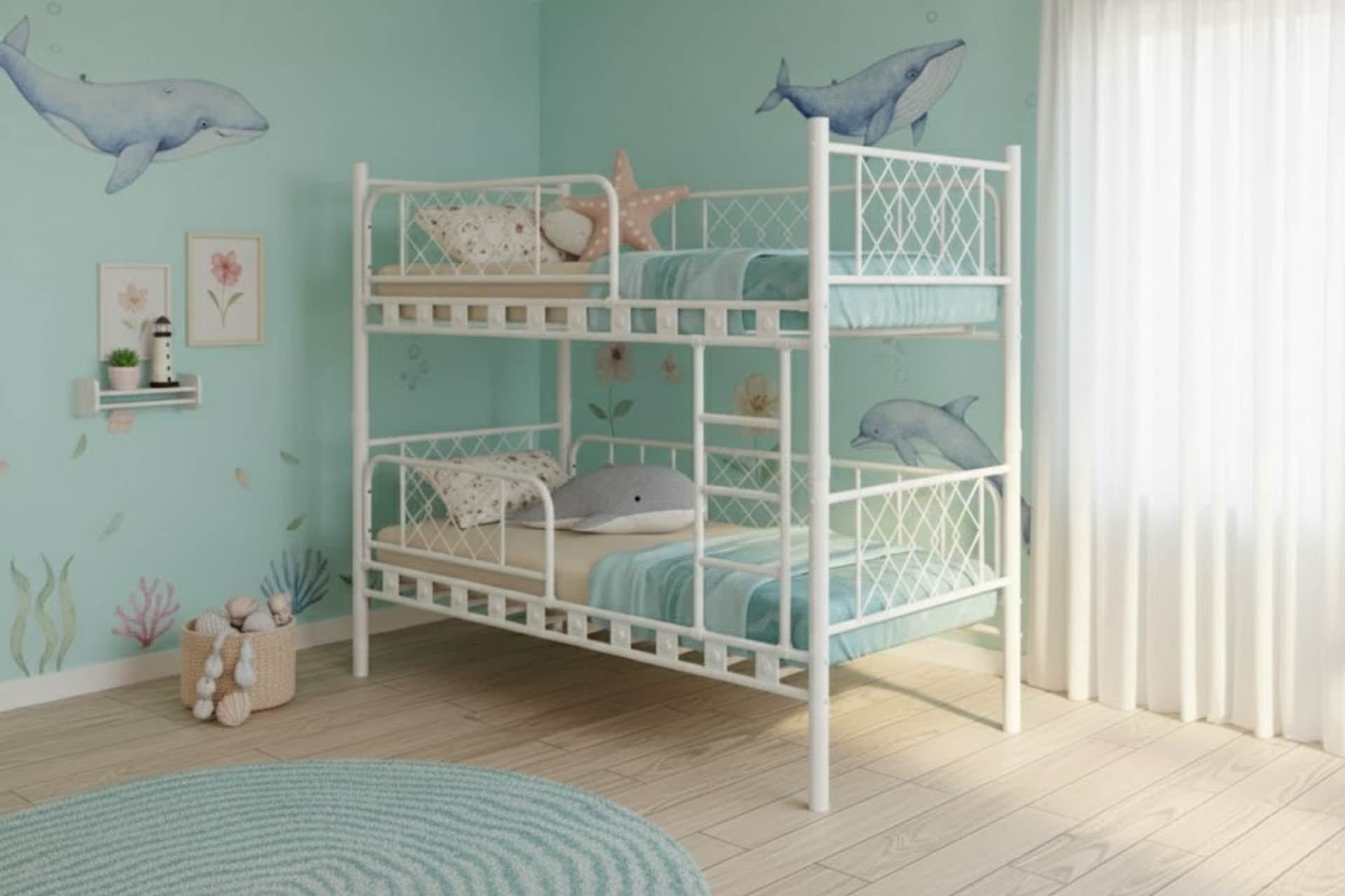 Argimo Metis Çift Katlı Ekstra Korkuluklu Güvenlikli Ranza