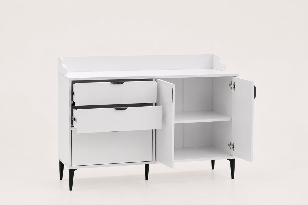 Argimo Senfoni 2 Çekmeceli 3 Kapaklı Kahve Köşesi 44x128x91 cm