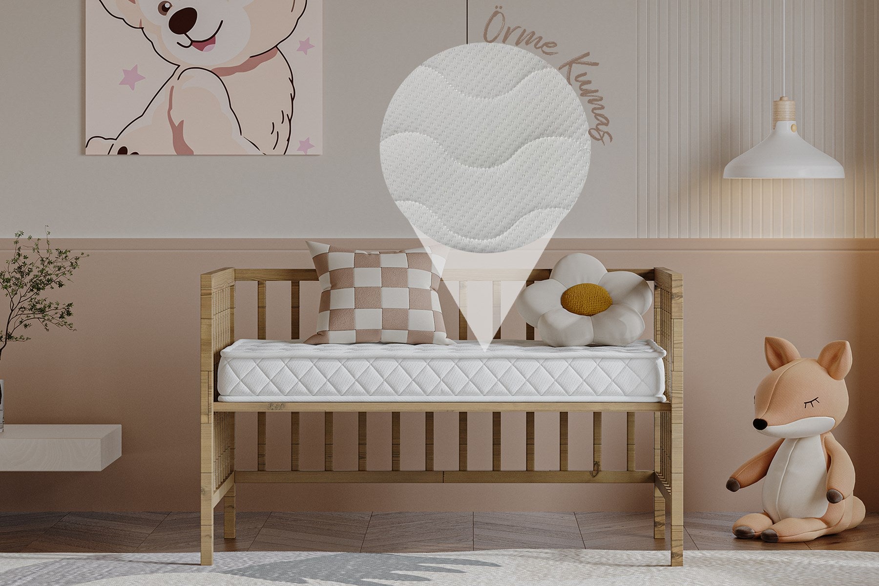 Argimo Alba 10 cm Sünger Bebek Beşik Park Yatağı