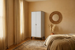 Argimo Arya 2 Kapaklı Çok Amaçlı Dolap 37x65x190 cm Beyaz