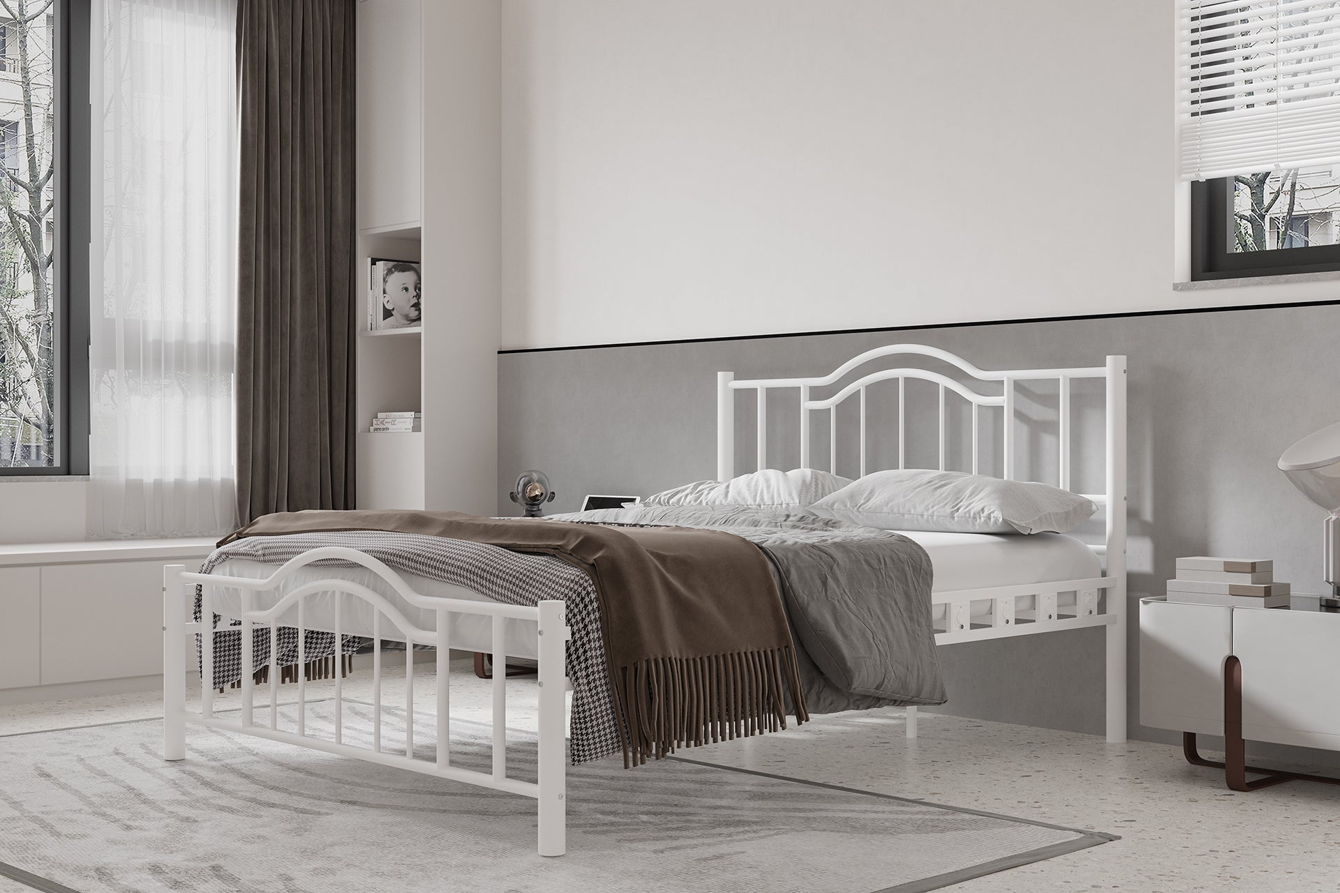 Argimo Belinay Ferforje Metal Çift Kişilik Karyola