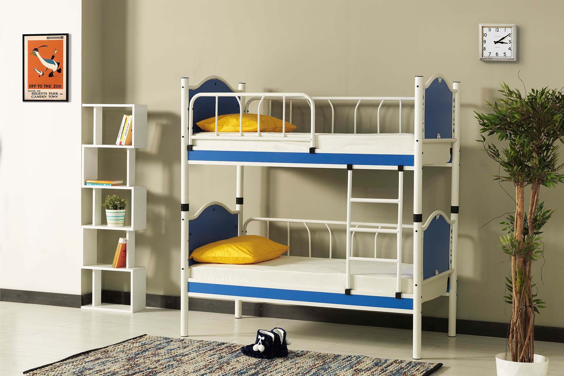 Argimo İnci Baby Çocuk Genç Odası Ahşap Başlık Metal Ranza ve Karyola