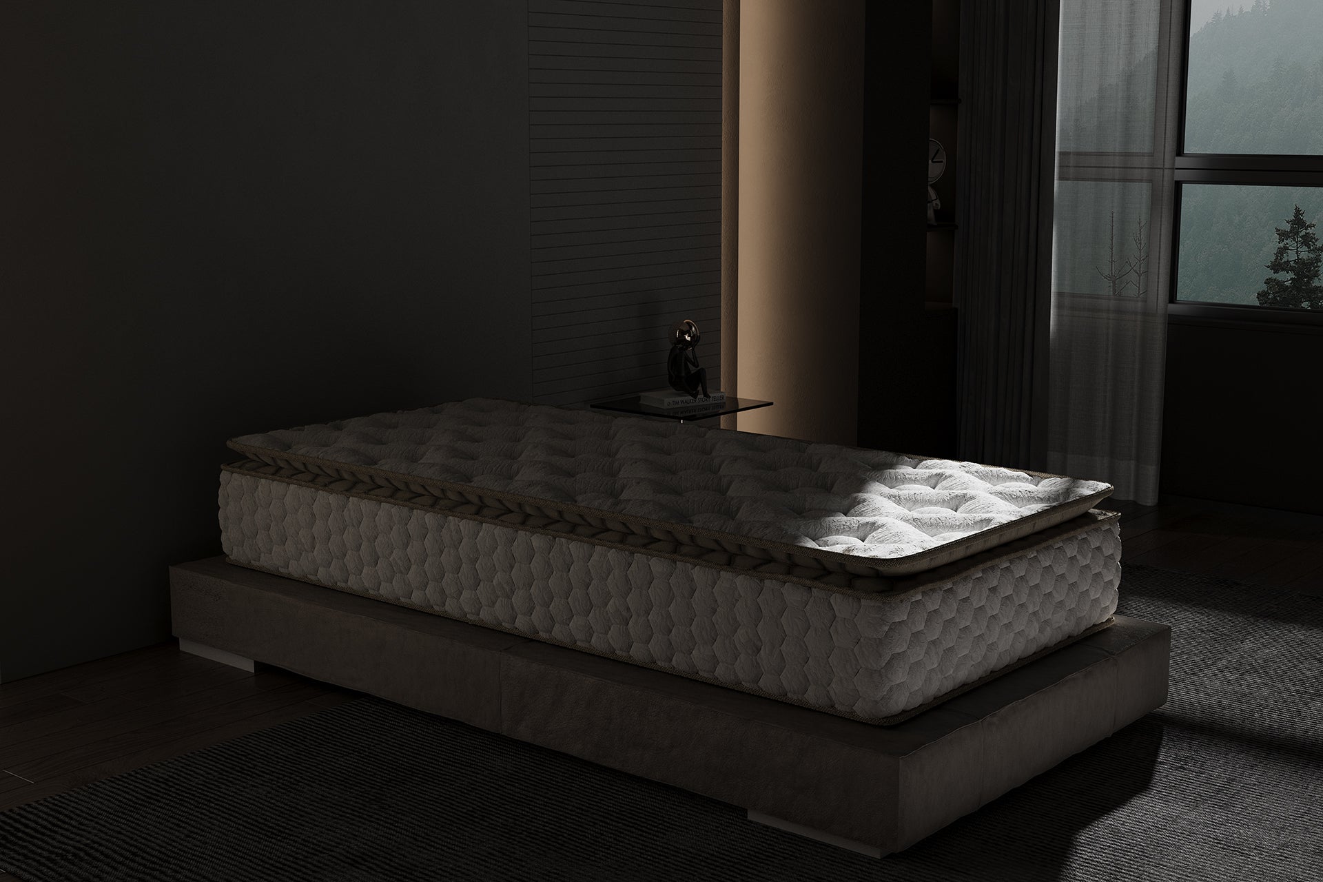 Argimo Cortado Tek Kişilik Pedli Paket Yaylı Yatak 30 cm