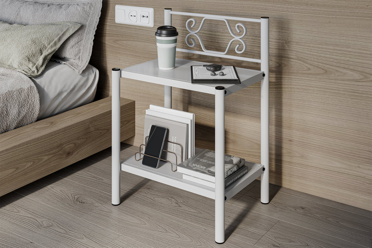 Argimo Leda Retro Ferforje Metal Komodin